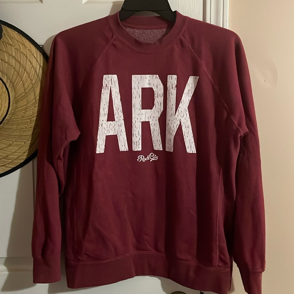 Bella canvas Arkansas sweatshirt razorbacks red medium by Rock City outfitters